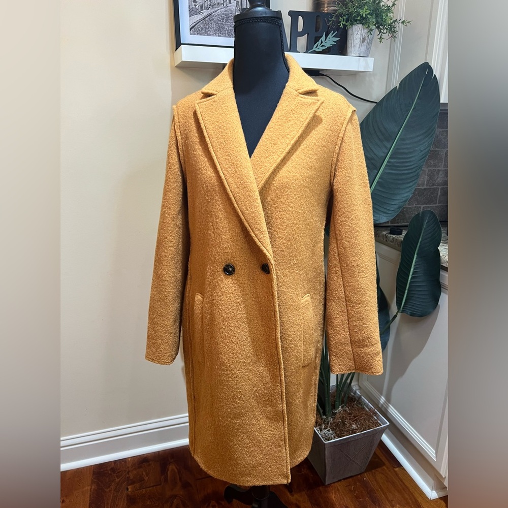 J. Crew Daphne Topcoat in Camel Italian Boiled Wool 2 - Picture 2 of 7